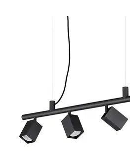 Svietidlá Ideal Lux - LED luster na lanku DYNAMITE 4xGU10/7W/230V CRI 90 čierna 371382