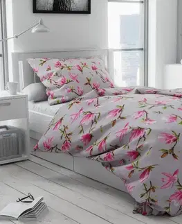 Obliečky Obliečky krepové Magnolia TiaHome - 1x Vankúš 90x70cm, 1x Paplón 140x200cm