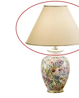 Predlžovacie káble Kolarz 0014.S02- Náhradné tienidlo ku stolnej lampe GIARDINO E27, priemer 40 cm, béžové 0014.S02