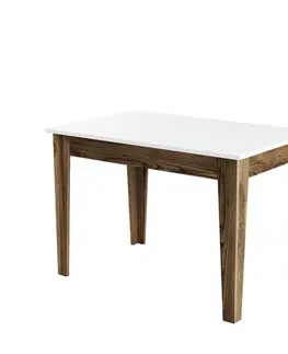 Jedálenské stoly Kuchynský stôl Kiev 505 - Walnut, White
