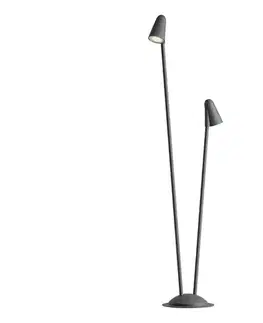 Záhradné lampy Redo 90711 - LED vonkajšie svietidlo NIVALIS 2xLED/6,9W/230V 110 cm IP65 antracit 90711