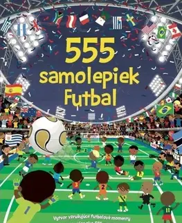 Nalepovačky, vystrihovačky, skladačky 555 samolepiek - Futbal