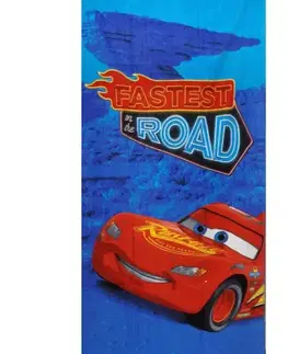 Osušky pre bábätká Detská osuška CARS open road 70X140cm Setino Tiahome