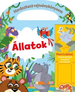 Nalepovačky, vystrihovačky, skladačky Hordozható rejtvénykönyvem - Állatok