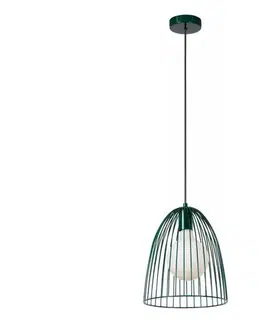 Svietidlá Lucide 74417/01/33 - Luster na lanku MACARONS 1xE27/40W/230V pr. 24,5 cm zelená 74417/01/33