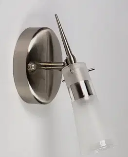 Bodové svetlá Nástenná lampa saténovo-niklová nástenná lampa Tira