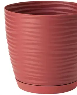 Záhrada Sahara Petit okrúhly s podstavcom 11 cm červená