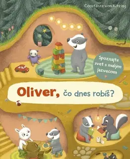 Leporelá, krabičky, puzzle knihy Oliver, čo dnes robíš? - Constanze von Kitzing,Radka Smržová