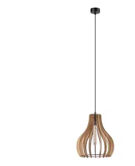 Svietidlá  Luster na lanku TUCCI 1xE27/60W/230V pr. 29 cm dub LM-1.229/DĄB