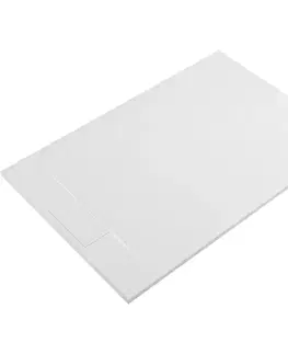Vane CERANO - Sprchová vanička obdélníková Enzo - SMC/minerální kompozit - strukturovaná bílá matná - 100x90x3  CER-666064
