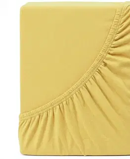 Plachty 4Home jersey prestieradlo Ideál žltá, 70 x 140 cm