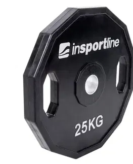 Závažia k činkám Pogumovaný olympijský kotúč inSPORTline Ruberton 25 kg 50 mm