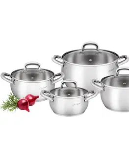 Súpravy riadu Sada hrncov Lamart SHAPE 8 ks LT1111 nerez 