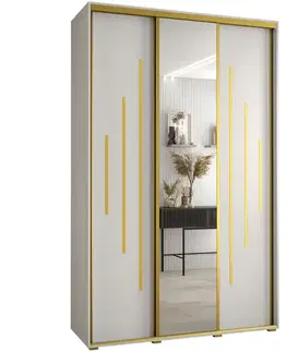 Šatníkové skrine Skriňa 45 Canaris 13 170 biela/gold