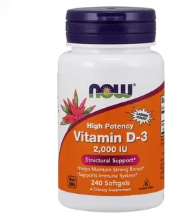Vitamín D Now Foods Vitamín D3 2000 IU 240 kaps