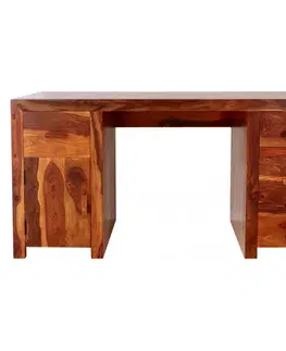 Písacie a pracovné stoly Písací stôl Kali 160x76x80 indický masív palisander