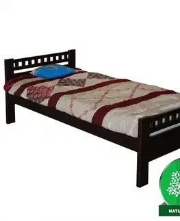 Jednolôžkové postele Posteľ Milena 90x200 jelša/wenge