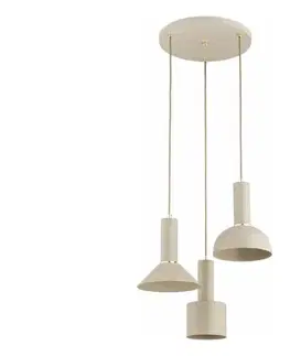 Svietidlá  Luster na lanku VANTI 3xE27/15W/230V béžový 62615