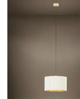 Svietidlá Eglo 39765 - Luster na lanku TAMARESCO 1xE27/40W/230V biela 39765