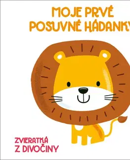 Leporelá, krabičky, puzzle knihy Moje prvé posuvné hádanky Divoké zvieratá