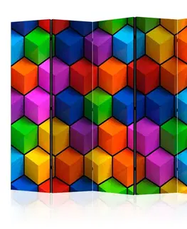 Paravány Paraván Colorful Geometric Boxes Dekorhome