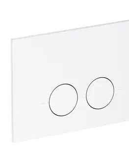 Záchody OMNIRES - SET: STRONGFRAME Rám do podomietkovej inštalácie + MINIMAL splachovacie tlačidlo, matná biela STFWC1M-RWM