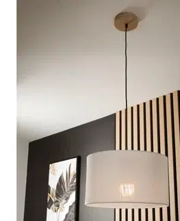 Svietidlá  Luster na lanku ANTONIO 1xE27/60W/230V dub LM-1.128/dab bialy