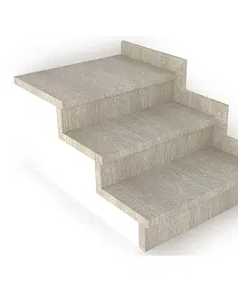 Schodové nášlapy Schodový nášľap / profil TOPSTEP Flex Dub alabaster 1200 × 340 × 11 mm