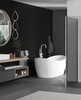 Sprchové dvere MEXEN/S - Kioto Sprchová zástena WALK-IN 100 x 100, transparent, biela 800-100-212-20-00-100