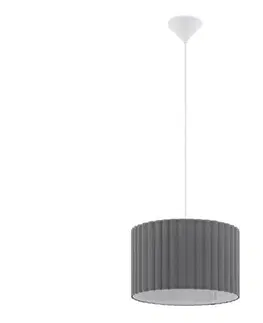 Svietidlá Eglo 55702 - Závesné svietidlo na lanku 1xE27/40W/230V sivé 55702
