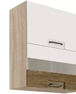 Kuchynské skrinky visiace Skrinka do kuchyne Favorit 40g Sonoma/White+Ribbeck