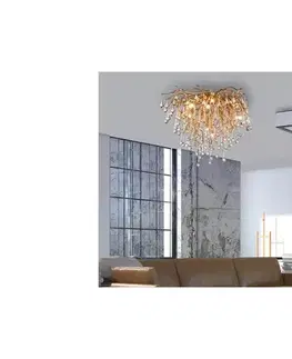 Svietidlá Paul Neuhaus 8091-11 - Prisadený luster ICICLE 9xG9/40W/230V pr. 50 cm mosadz 8091-11
