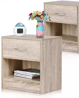 Nočné a toaletné stolíky Nočný stolík 2 ks D3271 Dekorhome
