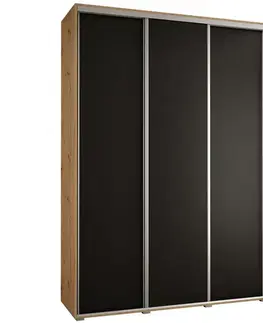 Šatníkové skrine Skriňa 45 Canaris 1 190 artisan/čierna/silver