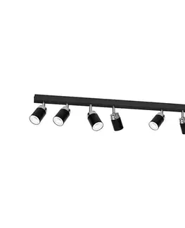 Svietidlá  Bodové svietidlo RENO 8xGU10/60W/230V čierna/chróm 5150