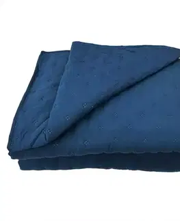 Prehozy na posteľ Prikrývka na posteľ Alma 220x250 indigo Merkury Home