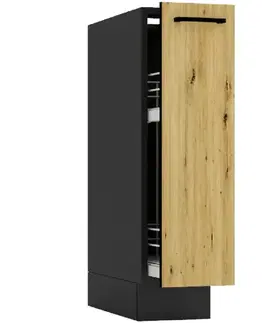 Kuchynské skrinky stojace Kuchynská skrinka Anika D20 Cargo + Kôš artisan/grafit