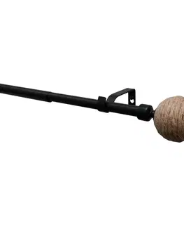 Závesy Roztiahnuteľná súprava 16/19 mm Eta čierna mat, 200 - 350 cm