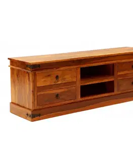 TV stolíky TV stolík 160x55x45 Jali z indického masívu palisander