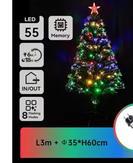 Vianočné dekorácie  B.V.  - LED Vonkajší vianočný stromček LED/3,6W/230V 60 cm IP44 multicolor B10303K6R