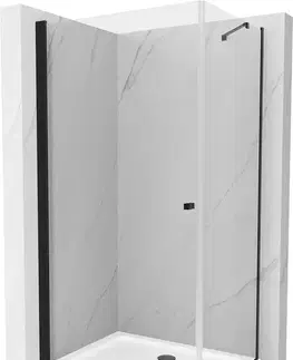 Vane MEXEN/S - Pretória sprchovací kút 100 x110, transparent, čierna + sprchová vanička vrátane sifónu 852-100-110-70-00-4010B