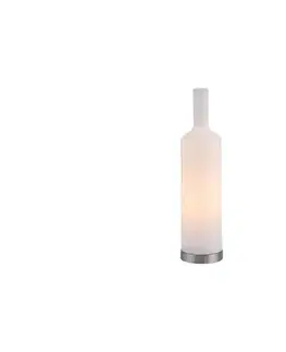 Lampy JUST LIGHT. 14006-16 - Stolná lampa BOTTLE 1xE14/25W/230V biela 14006-16