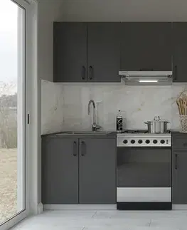 Kuchynské linky SALVIA jednoduchá kuchynská linka 180, grafit