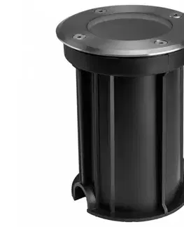 Záhradné lampy  Vonkajšie nájazdové svietidlo LUKKA CONNECT 1xGU10/4W/230V IP67 matný chróm guľatý 012016