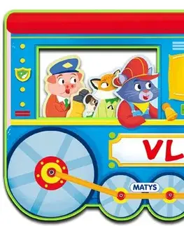 Leporelá, krabičky, puzzle knihy Veci v pohybe: Vlak - Kolektív autorov