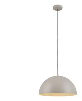 Svietidlá Schöner Wohnen 11728-39 - Závesné svietidlo ALI na lanku 1xE27/25W/230V pr. 38 cm sivá 11728-39