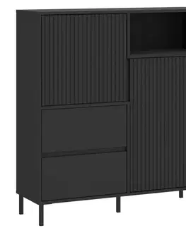 Komody do spálne Komoda Avenale AVEK03 U139 2D2S antracit