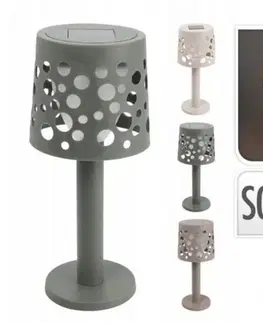 Záhradné lampy Kinekus Lampa / svetlo LED solárne 21 cm, stolná, mix farieb