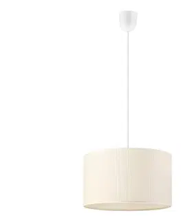 Svietidlá  Závesný luster na lanku SIRJA PLISADO 1xE27/15W/230V priemer 35 cm krémový LM-1.336/KREM