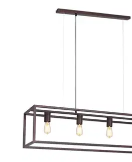 Svietidlá  Luster na lanku FRAME 4xE27/60W/230V meď 6501